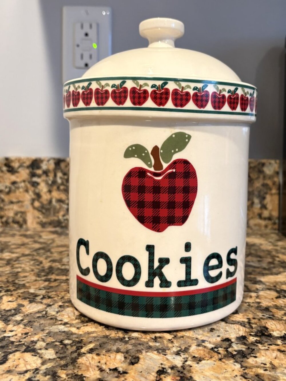 Vintage Cookie Jar Applejack Ceramic by Ingleman